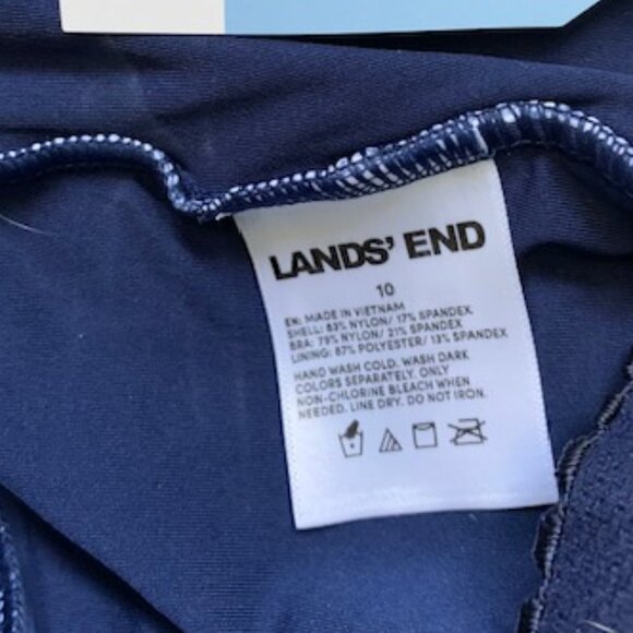 NWT LANDS END 2PC TANKINI TOP AND TUGLESS BOTTOMS - Picture 5 of 8